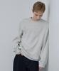 MINDBRIDGE Diagonal Oversized Oatmeal Sweatshirt