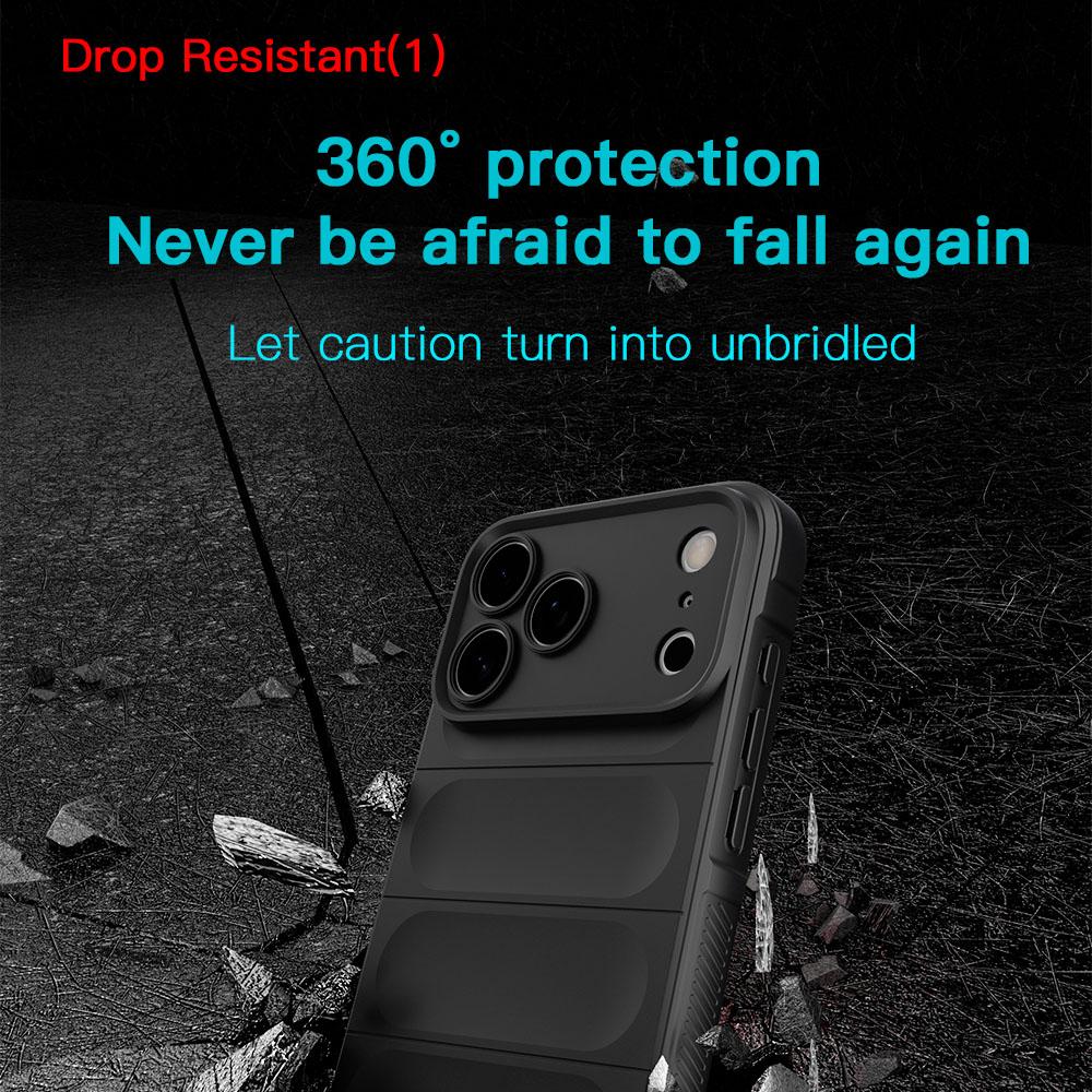 KEYSION Shockproof Matte Phone Case for iPhone 17 Pro Max 2025 Anti-skid Soft Silicone Phone Back Cover for iPhone 17 17 Air