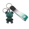 Starry Sky Change Violent Bear Keychain Colorful Splashing Ink Bear Doll Bag Pendant Car Keychain Gift