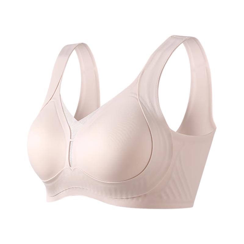 Tingmei Seamless Wire-Free Mesh Push-Up Bra L (121-138 lbs)