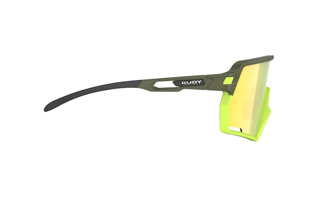Kelion Olive Matte Yellow Lens 144mm [RUDYPROJECT] Sunglasses, Frame, Multi-Laser Lens, Width