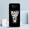 Badminton Sport Phone Case For Xiaomi Poco F7 Ultra X5 X6 X7 Pro M7 Redmi 15C 15 13C 13 12C 12 10C 10 10A 9 9C 9A 9T Cover Poco