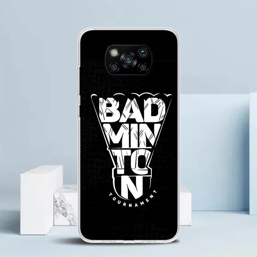 Badminton Sport Phone Case For Xiaomi Poco F7 Ultra X5 X6 X7 Pro M7 Redmi 15C 15 13C 13 12C 12 10C 10 10A 9 9C 9A 9T Cover Poco