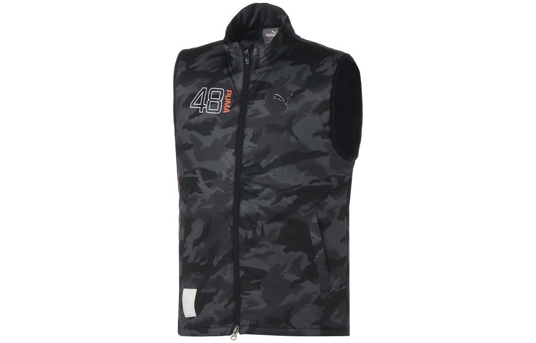 PUMA Monster Down Vests Men s Gray Stand Collar Moderate Other 539381-02 L