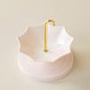 Creative Blue & White Porcelain Umbrella Tea Strainer - Ceramic Rotating Filter & Tea Table Decoration