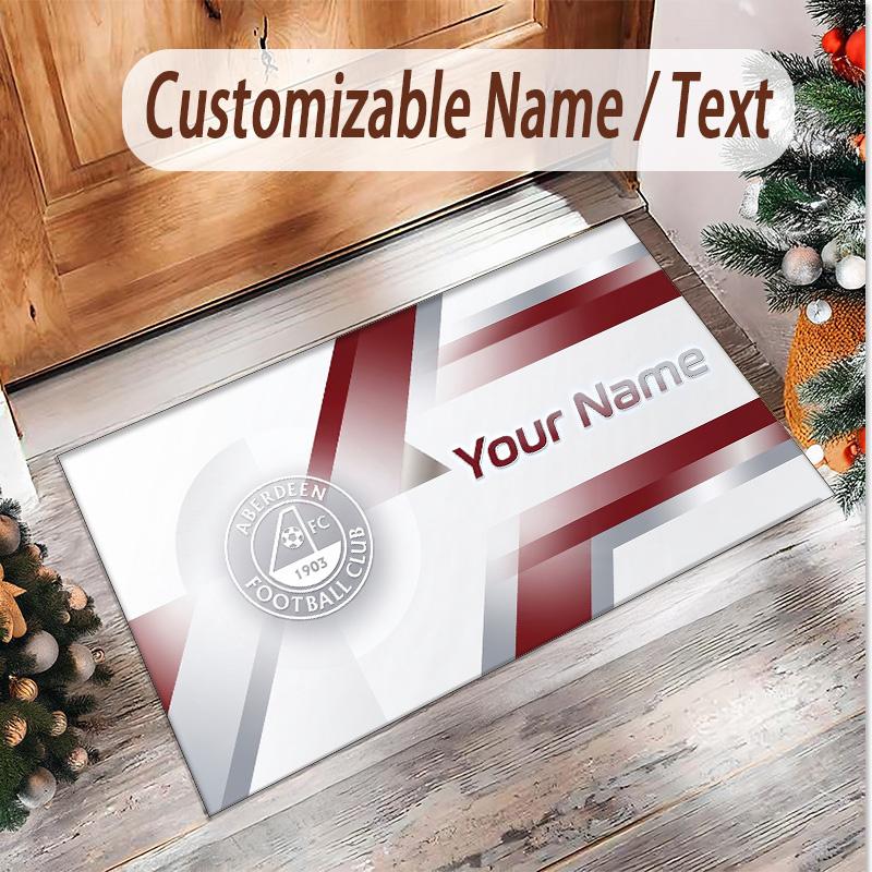 Personalized Crystal Velvet Carpet Aberdeen FC Pattern Non Slip Floor Rug