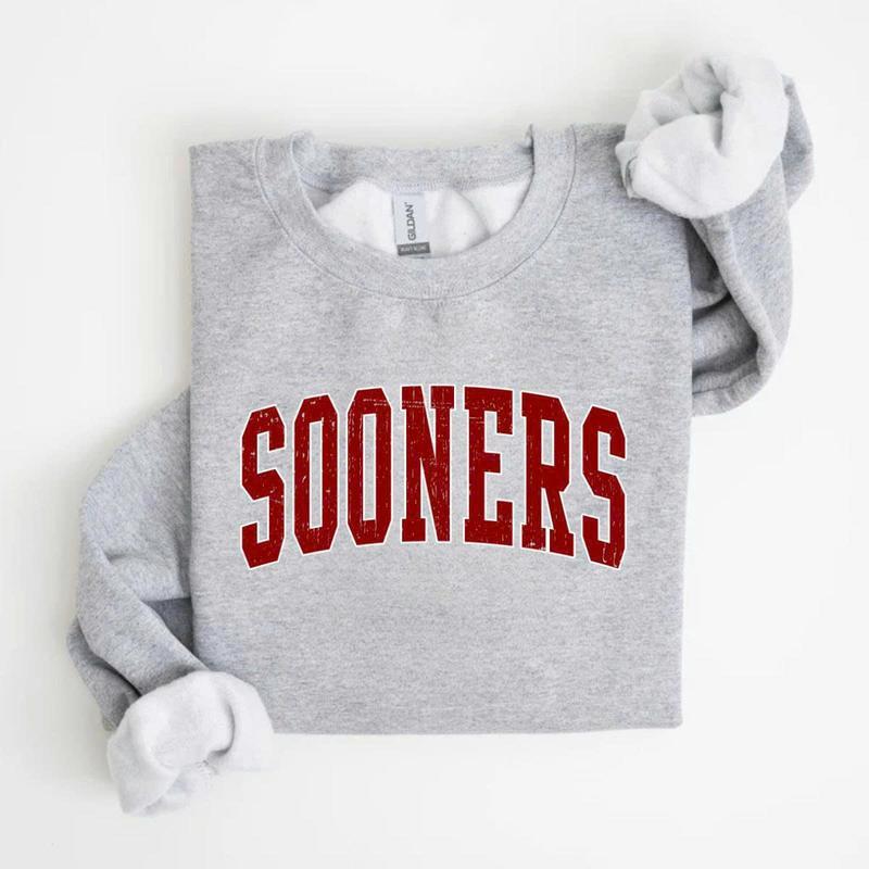 Sooners Sweatshirt Vintage College Crewneck