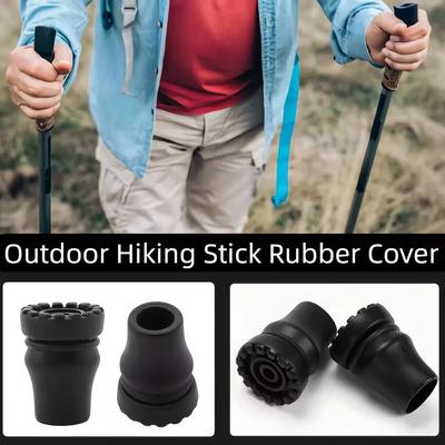 16-22mm Rubber Cane Tips Non-Slip Walking Stick Tips Non-Slip Crutches Accessories  Climbing Hiking