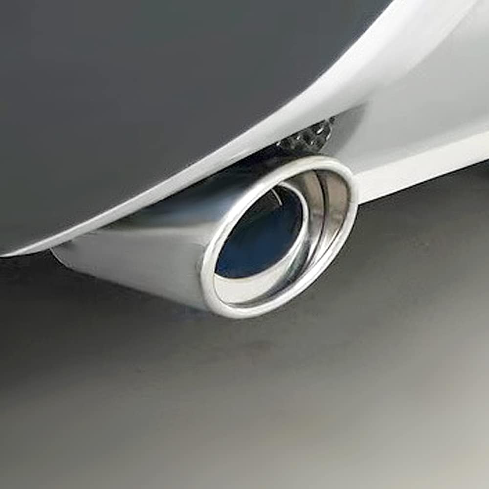 Srasakan Car Muffler Cutter, Straight Type, 2.5 Inch Diameter, Exhaust Tip, Stainless Steel, Diagonal