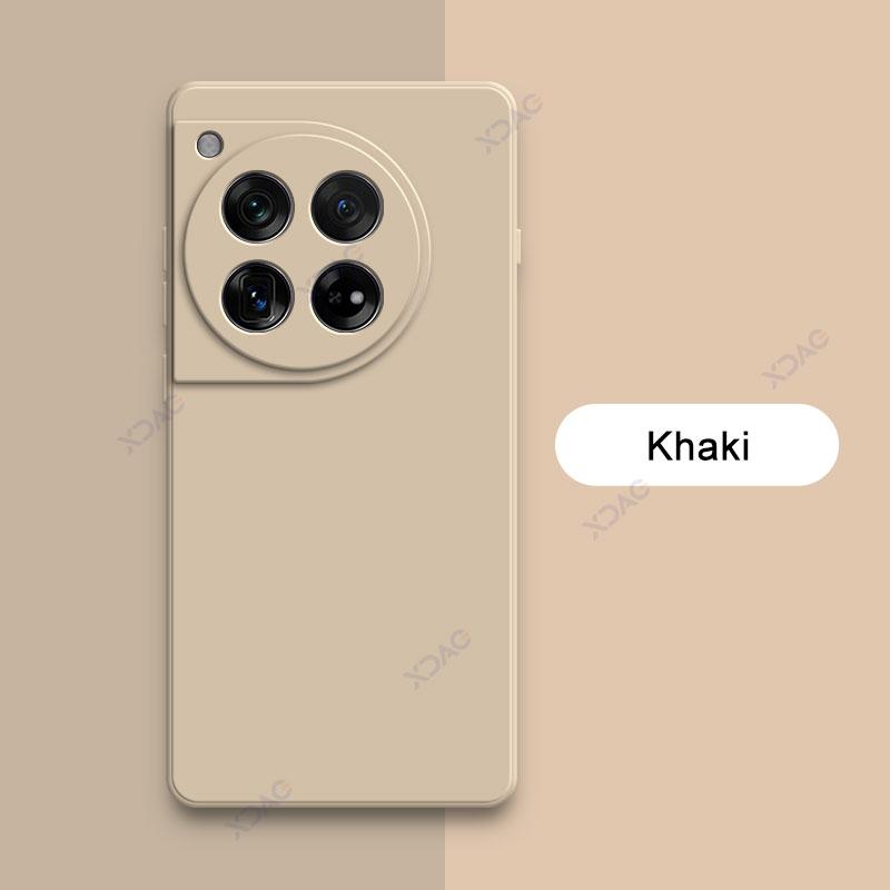 

Квадратний рідкий силіконовий чохол для телефону Oneplus Ace 3 Ace3 12R 12 R 5G Глобальна версія, м’яка протиударна задня кришка Oneplus12R Fundas OnePlus 12R хакі