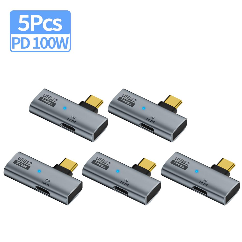 1-5Pcs 2-in-1 Type C 3.2 OTG Splitter 100W PD Fast Charging 10Gbps Data Transfer USB C To USB 3.2 Adapter for iPhone 15 Tablet