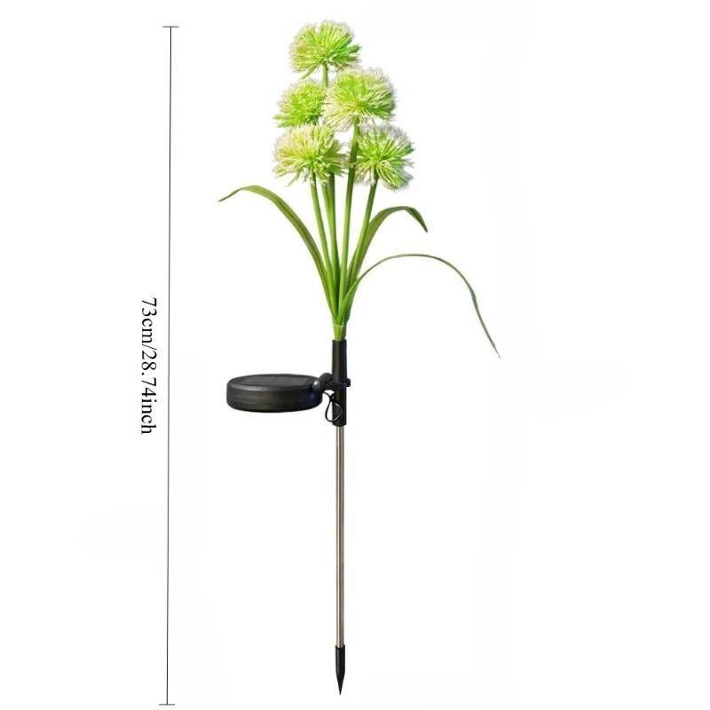Solar Powered LED Dandelion and Onion Ball Lights Are Suitable for Garden Terrace Lawn Decoration Floor Mounted Ambient Lighting