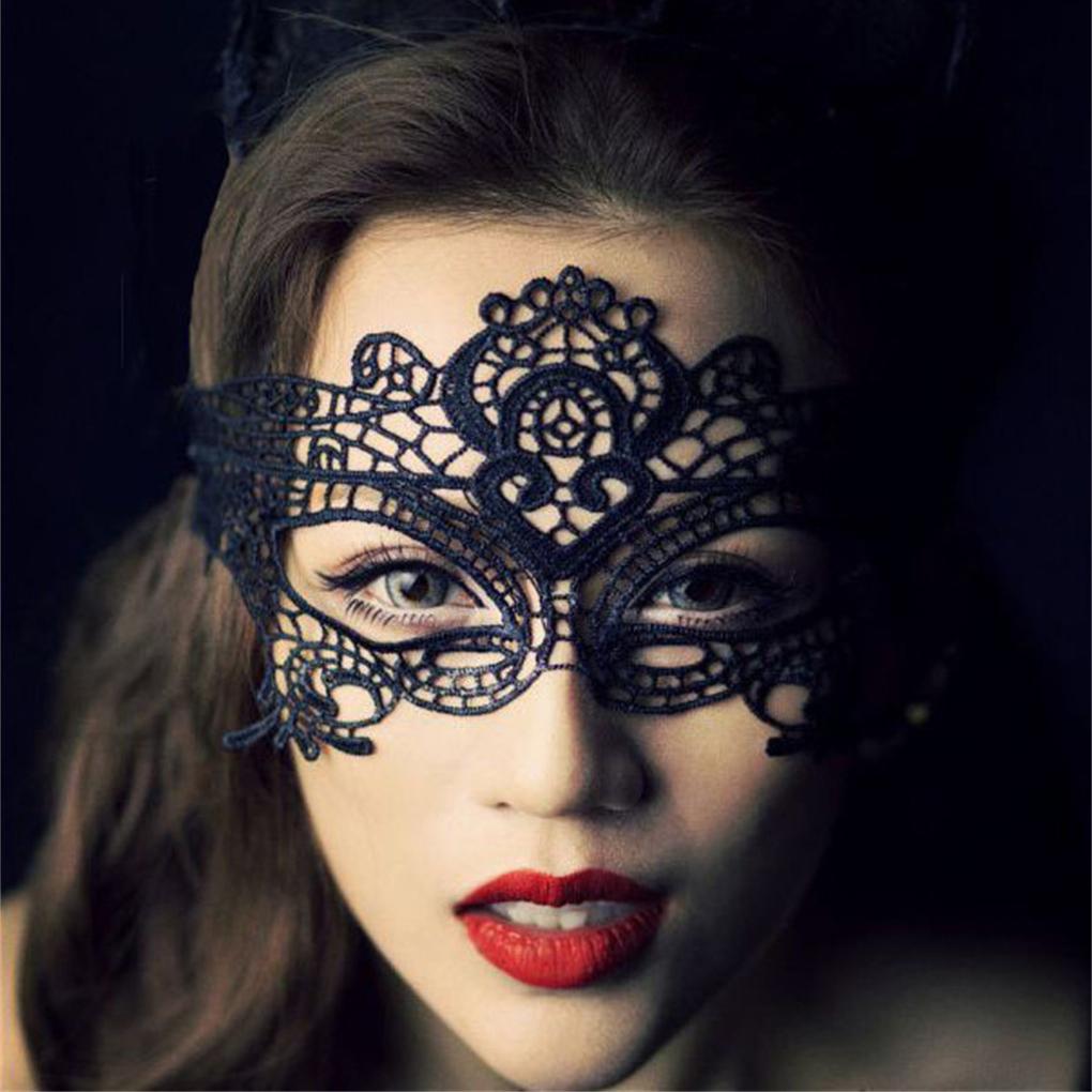 Vampire Choker Covers Exquisite Retro Fashion Lightweight Design Gemstone Hollowed Facepiece out for Cosplay for Party
