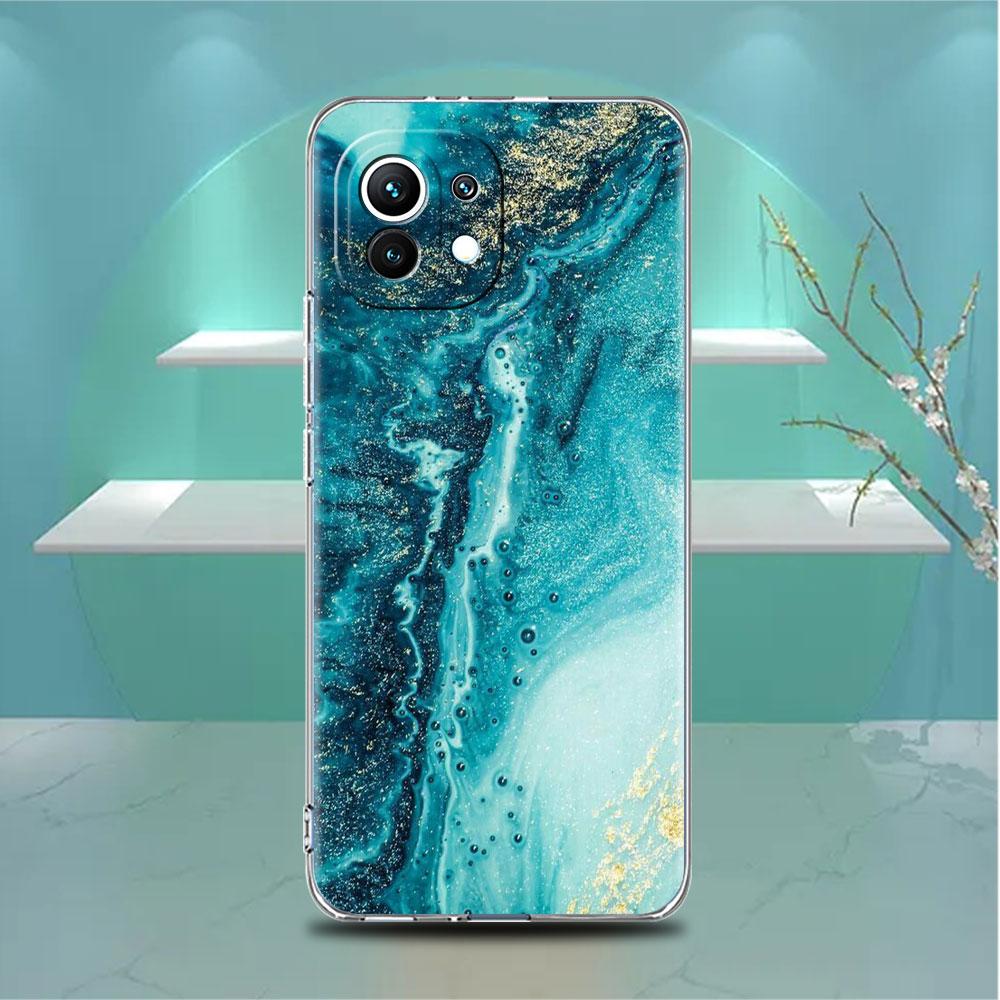 

Прозрачный чехол для Xiaomi Mi Poco X3 NFC M3 Pro F3 F1 11 Lite 12 Note 10 11T 9T Прозрачный чехол для телефона с мраморным узором Роскошный крутой Redmi Note 9S