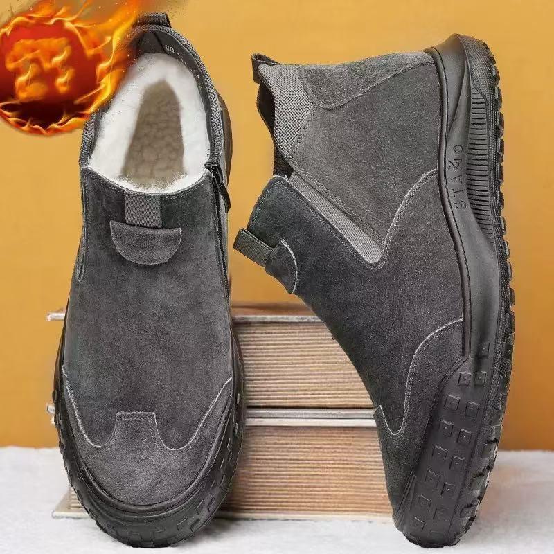 Calçados de proteção trabalhista Sapatos masculinos Botas de couro impermeáveis de cano baixo para verão Sapatos masculinos antiderrapantes e resistentes ao desgaste para trabalho e lazer
