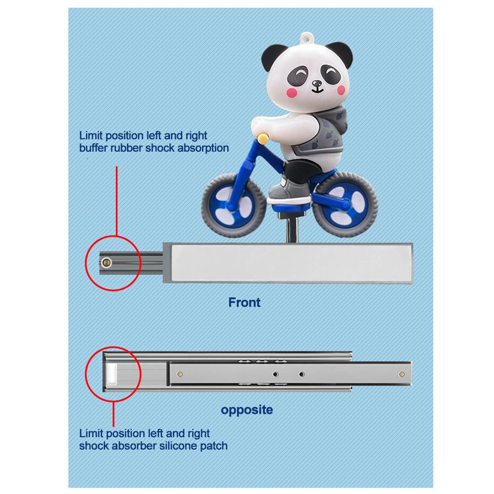 Car Ornaments Sliding Cycling Panda Cartoon Panda Doll Center Console Moving Bear Creative Auto Car Interior Decoration