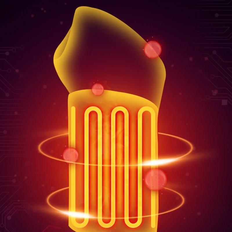 Electric Wrist Support with Triple Temperature Adjustment Black Breathable Portable Wrist Guard Sports Joint Protection Tool