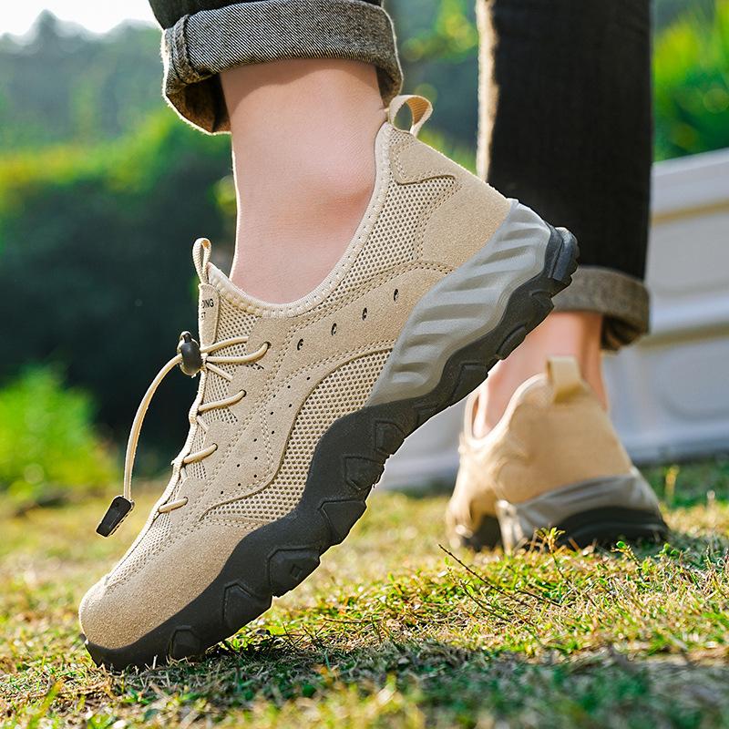 Large size men's shoes outdoor hiking shoes breathable waterproof non-slip sneakers wading shoes Jinjiang, spring, autumn and summer