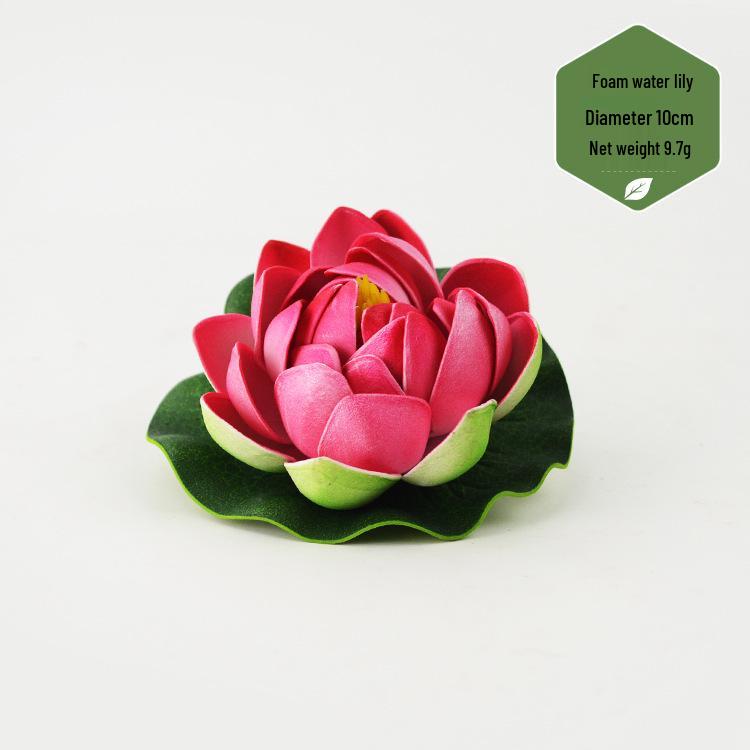 Artificial Lotus Leaf & Lotus Flower Pond Decorations for Fish Tanks & Living Rooms