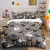 Farmyard Chicken Pattern Bedding Duvet Cover Set  (1*Duvet Cover 2*Pillowcases, Without Duvet Insert)