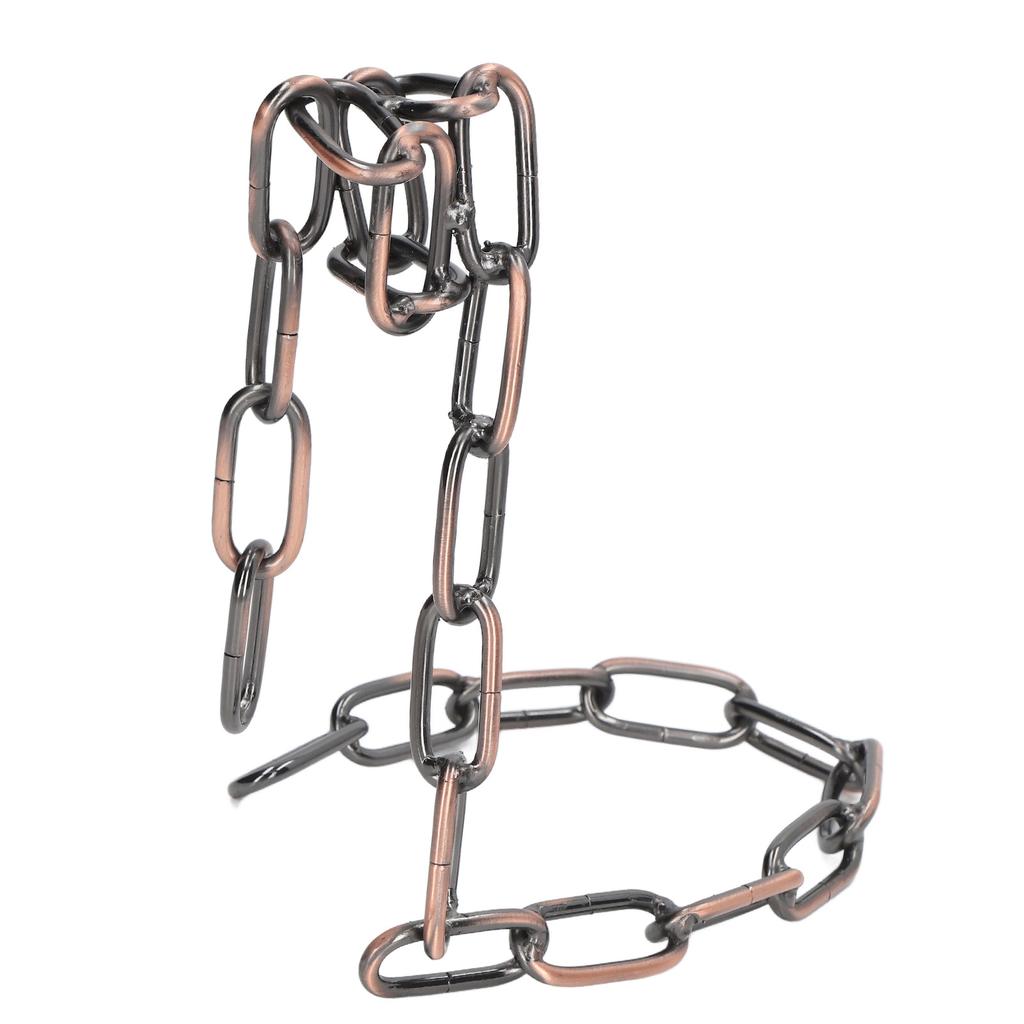 Novelty Wine Bottle Holder Floating Steel Link Chain Wine Bottle Rack Holder Holds Bottles In Air