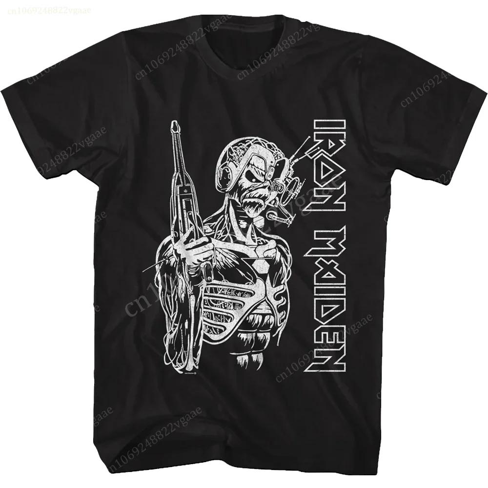 2024 Iron Maidens T Shirt Men Women Band Vintage Summer Adult Cotton Kids Polyester Tee Shirt Hip Hop Tops Heavy Metal