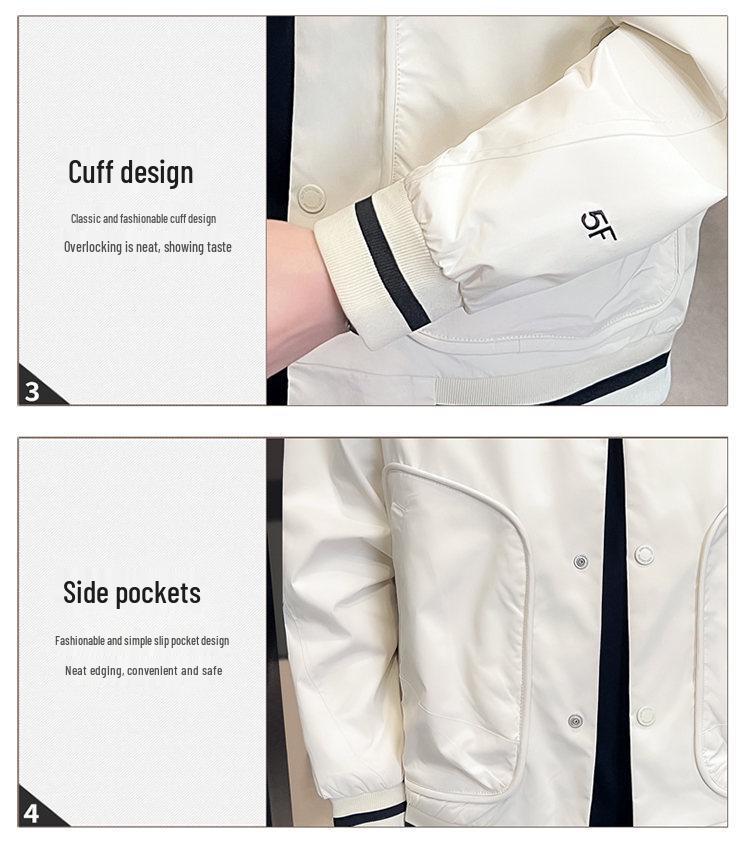 Autumn Workwear Long Sleeve Baseball Jacket