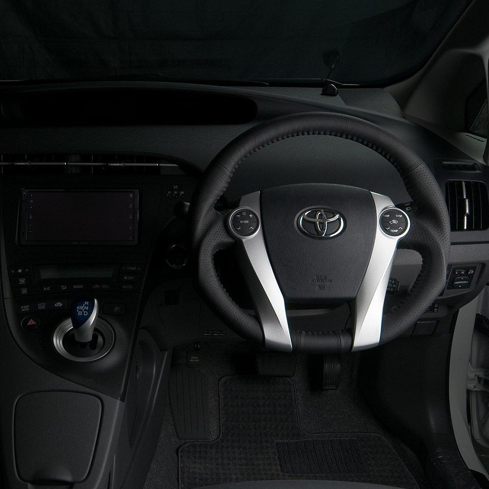 REAL Original Series All Leather Steering Wheel PHV [Prius (30 Series) Included] 30-2-LPB