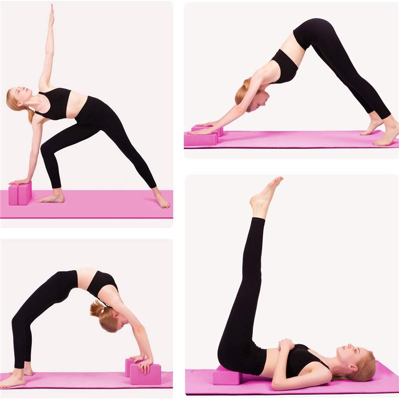 EVA Yoga Block Gym Blocks Foam Brick Training Esercizio Fitness Strumento Cuscino Cuscino Stretching Body Shaping Danza Split Leg Pres