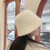 Spring and autumn thickened warm plush lamb wool bucket hat female