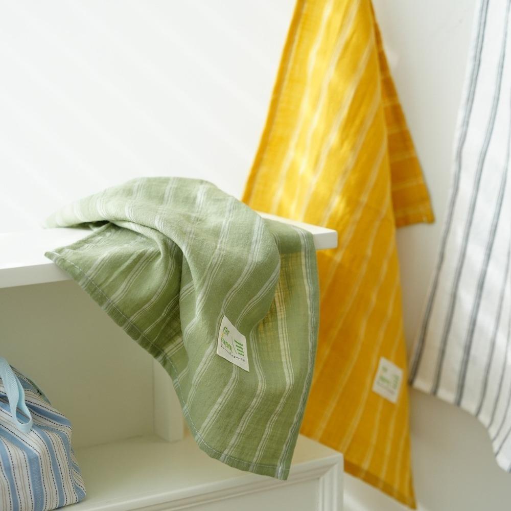 

2PCS Striped Pattern Japanese Napkins Household Home Kitchen Mats Classic Striped Napkins Cleaning Style 1