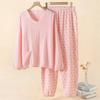Marshmallow Double Comfortable Loungewear Women's Spring/Summer Pajamas, 100% Cotton, Gauze, V-Neck, Moisture-Wicking, Quick-Drying, Sleepwear, (JP,