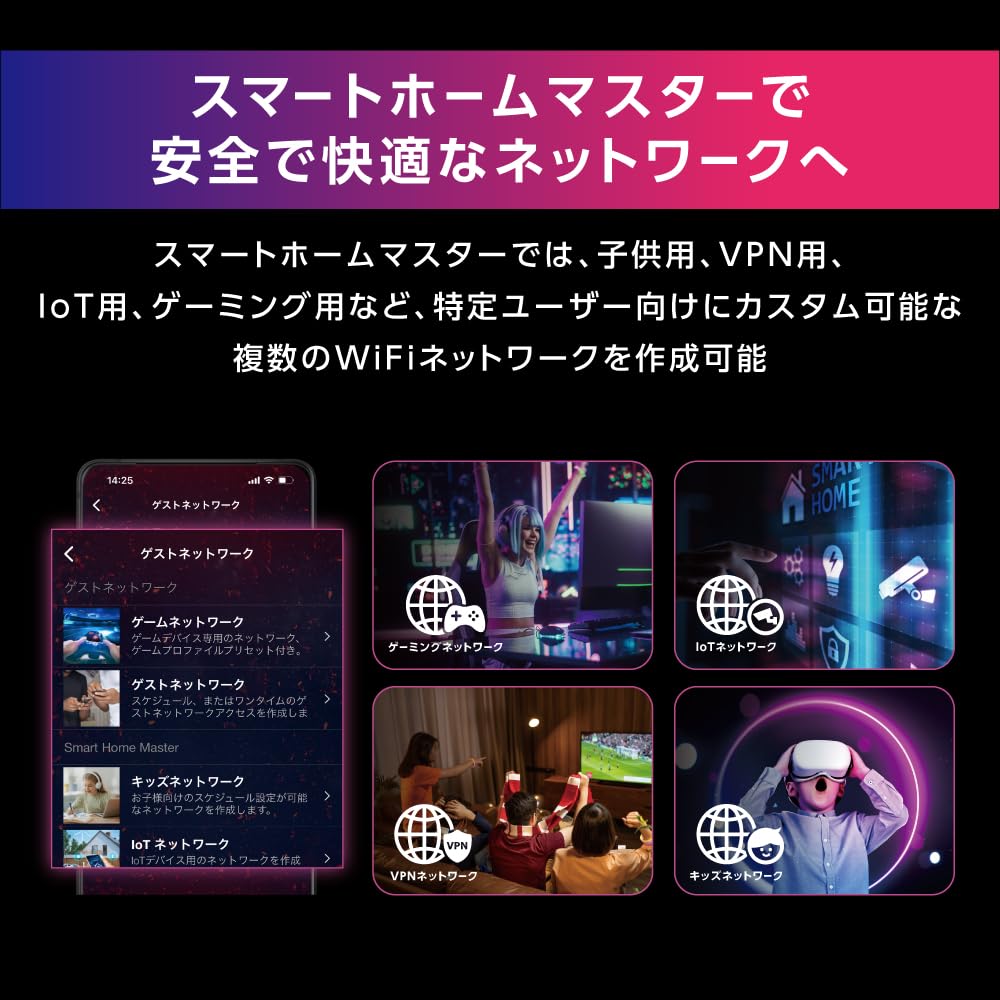 [Exklusiv bei Amazon.co.jp] ASUS WiFi ROG STRIX GS-BE7200X WLAN-Router, der neueste Standard für Wi-Fi 7 (5764+1376 Mbit/s v6 Plus), unterstützt OCN Virtual