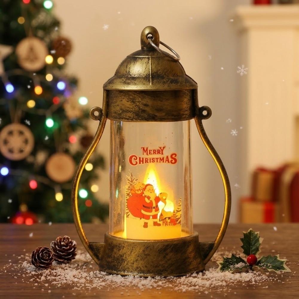 Snowman Christmas Wind Lamp Santa Claus Desktop Christmas Lamp Portable Christmas Lantern Bedroom
