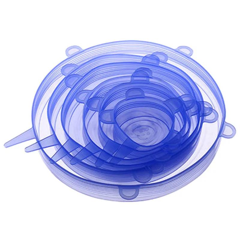 Silikonabdeckung Stretchdeckel Wiederverwendbare Langlebige und Dehnbare Deckel Silikonabdeckungen für Frische Lebensmittel Essensreste Halten Lebensmittel Frisch