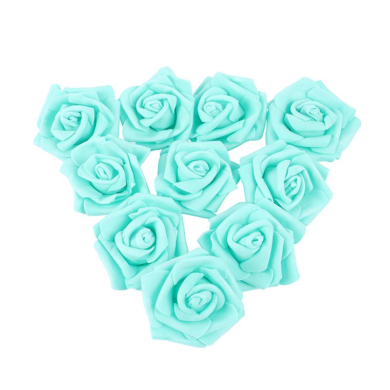 10-30pcs 6.5CM Rose Flower Head Artificial Foam Rose for Wedding Bride Bouquet Home Decoration Birthday Party DIY Gift Crafts