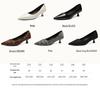 ZHR Women's Elegant Pointed Toe Kitten Heel Pumps
