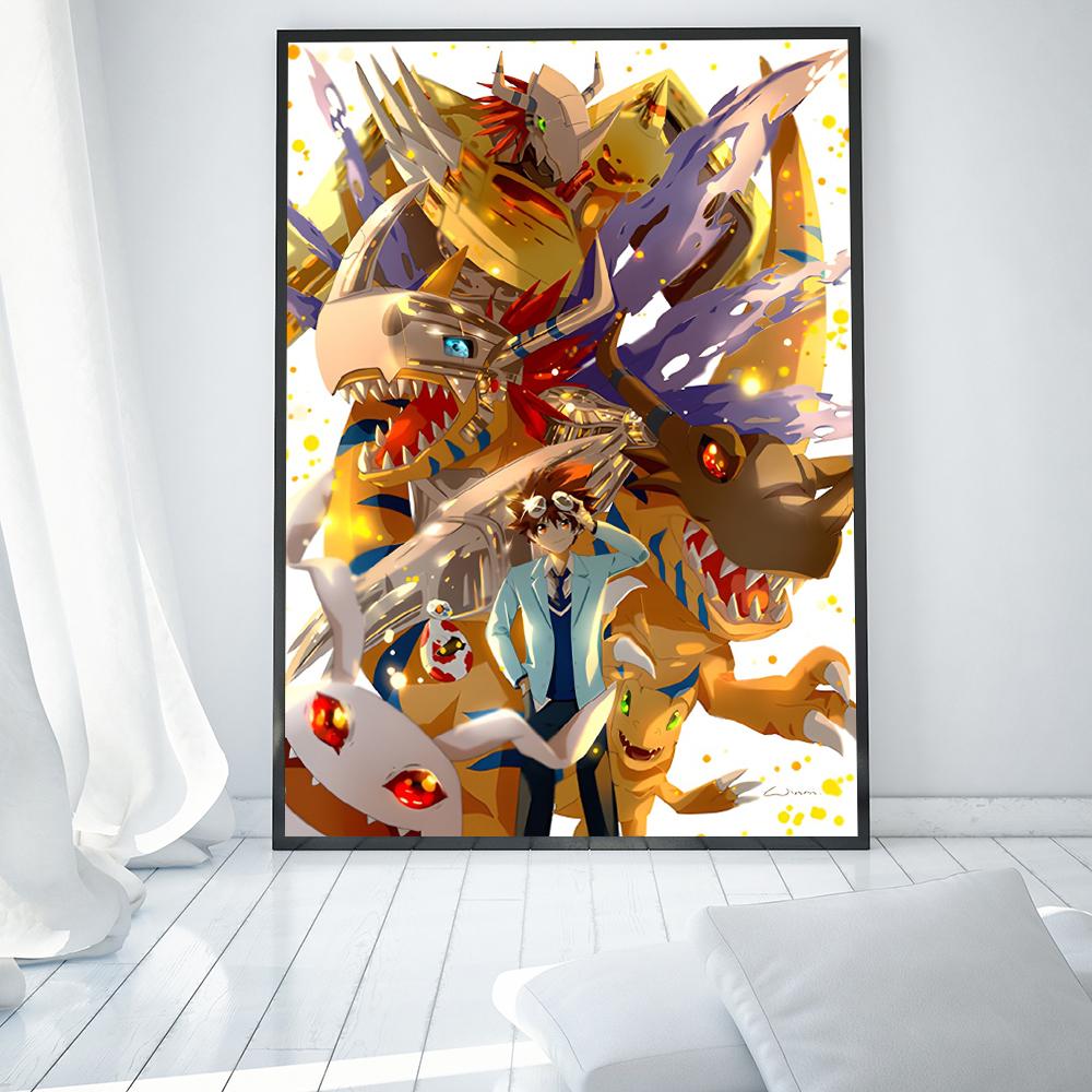 

Аниме Digimon холст постер Agumon Taichi персонаж мультфильма домашняя Настенная живопись печать картина Спальня Декор в гостиную фреска 50x80cm No Frame