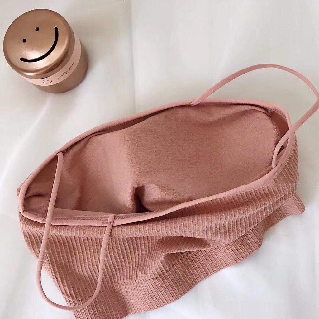 Girls Sling Bras Solid Cute Underwear Inner Tops Street Wear Sexy Women Lingerie Wireless Bandeau Bras Casual Vest
