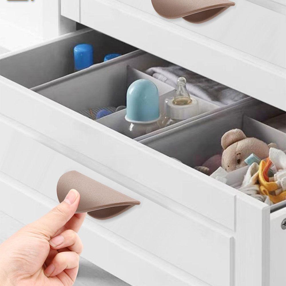 Semicircle Shape Cabinet Knobs Pull Self-Adhesive Drawer Handle Door Handle  Kitchen