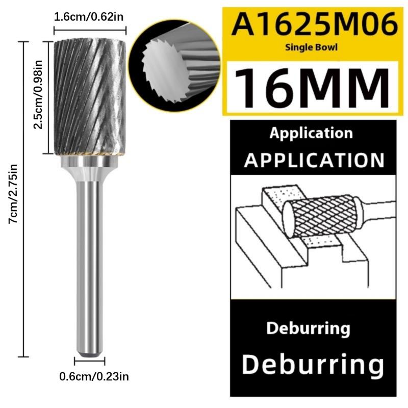 Efficient Chip Removal Rotary File Milling Cutter up to 50000RPM Suitable for Steel Aluminum Wood Rust Removal Deburring