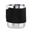 Stainless Steel Coffee Cup Frothing Milk Heat Proof Latte Pitcher Jug (Black)