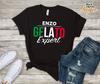 Enzo Gelato Expert, Italian Roots, American Italy Family Custom Tshirt