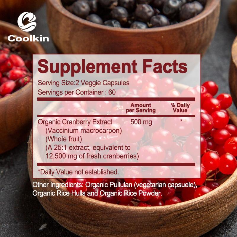 Coolkin Cranberry Capsules - 500mg - Urinary Tract Health