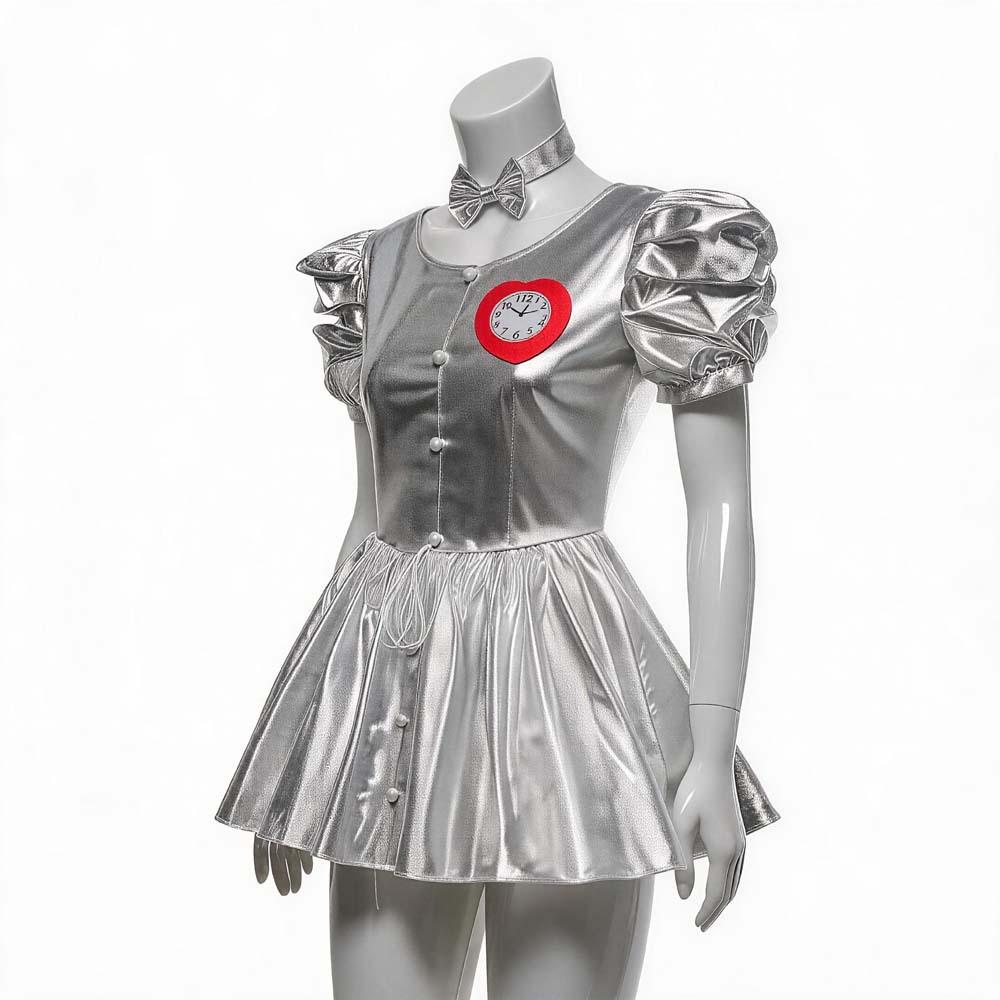Vestito Costumi Uomo di Latta per Donne Mago di Oz Cosplay Halloween Alice nel Paese delle Meraviglie Outfit per Role Play