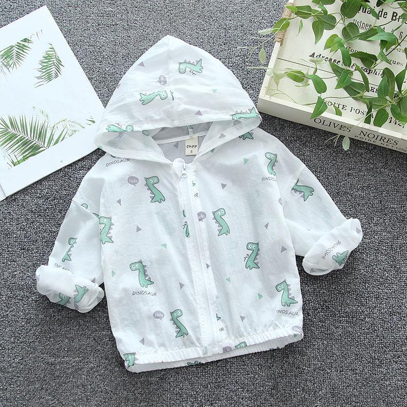 

Детская одежда для защиты от солнца для мальчиков и девочек, летняя тонкая куртка с защитой от УФ-лучей, рубашка для кондиционированного воздуха, дышащая для малышей 90