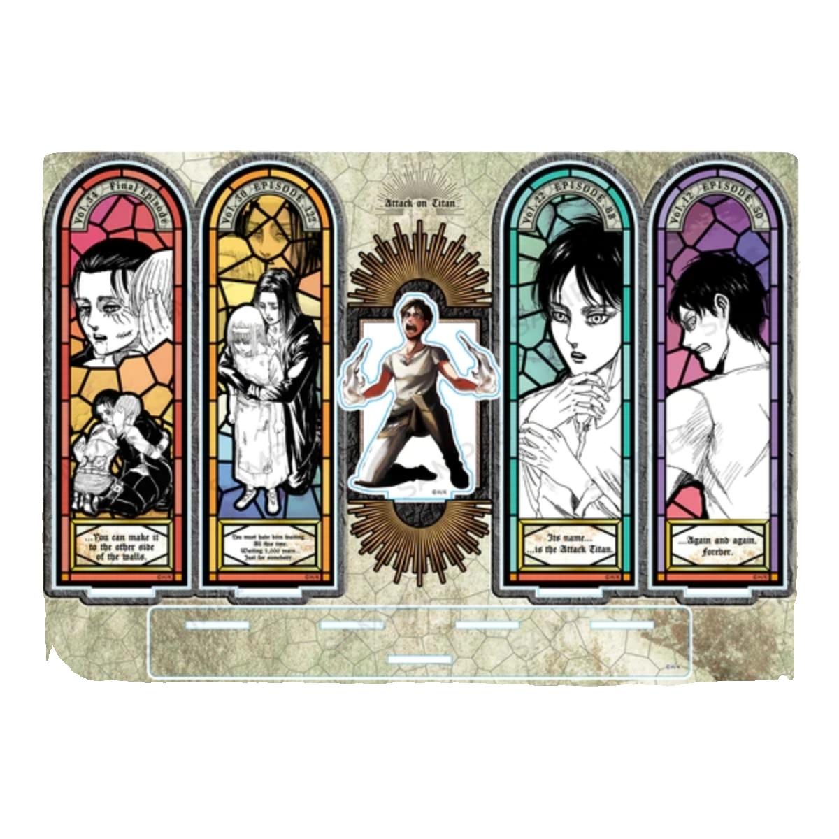 

Japan Attack on Giant Ellen Elvin Livil Mikasa Tomorrow Cartoon Acrylic Stand Card Desktop Doll Anime Activity Character Model