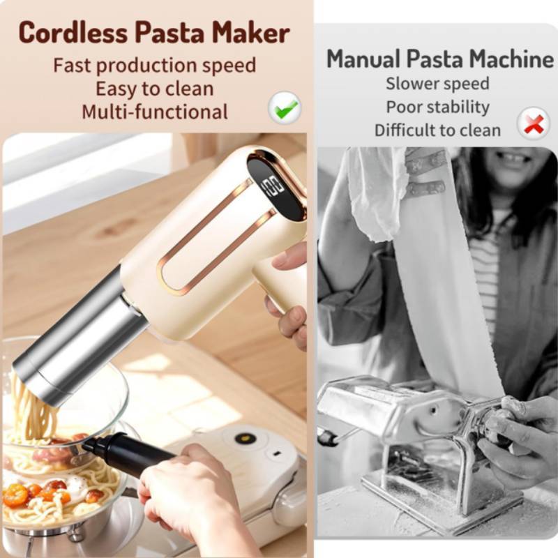 Automatic Handheld Noodle Maker With Abs Body For Home Use And Diy Cooking