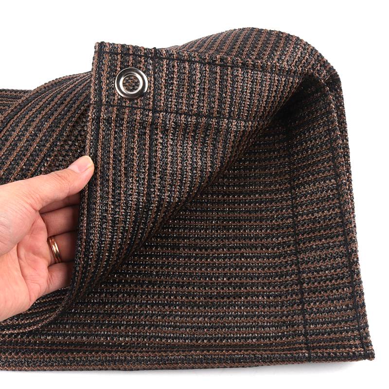 Outdoor Sunshade Net Garden Terrace Sunshade Cloth Brown HDPE Camping Shade Sail UV Protection 95% Shading Net Store Sun Cover