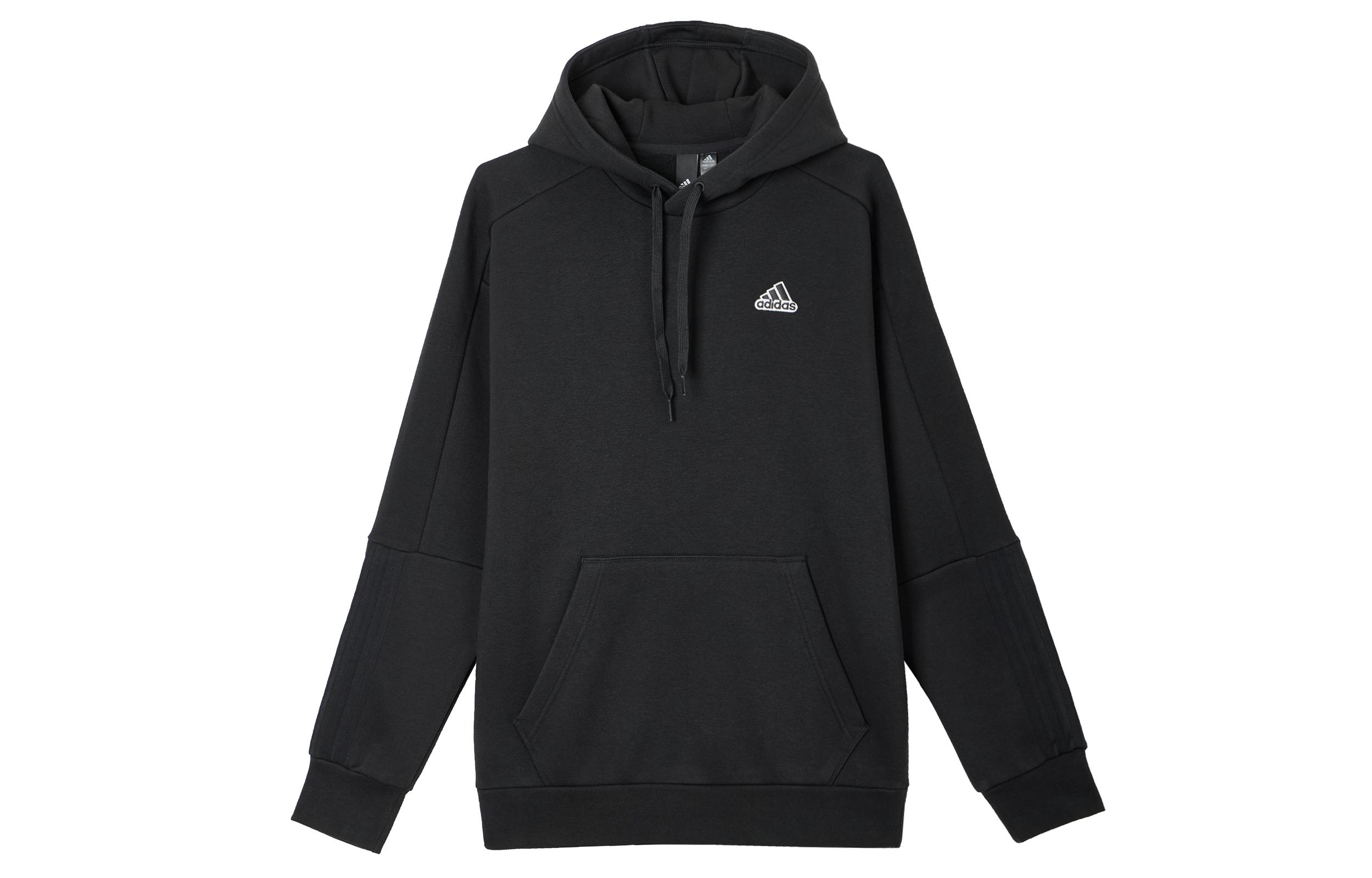 Adidas Sweatshirts Men s Black Hooded Moderate Regular HG1850 S
